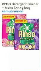 RINSO Detergent Powder Molto Semua Varian 1.44 kg