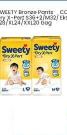 Sweety 36 pcs Bronze Pants Dry X-Pert S36+2 M32 L28 XL24 XXL20 36 pcs S36+2, M32, L28, XL24, XXL20