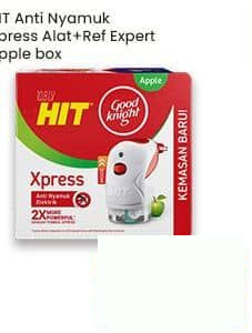 HIT 1 pcs Anti Nyamuk Xpress Alat Dan Refill Expert Apple 1 pcs Expert Apple
