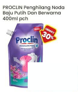 Proclin 400 ml Penghilang Noda Baju Putih Berwarna 400 ml Putih, Berwarna