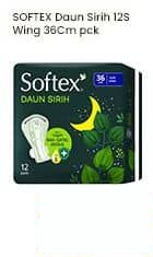Softex 12 pcs Pembalut Daun Sirih Wing 36cm 12 pcs 36cm