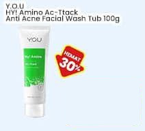 100 gr Y.O.U HY! Amino Ac-Ttack Anti Acne Facial Wash Original 100 gr Anti-acne
