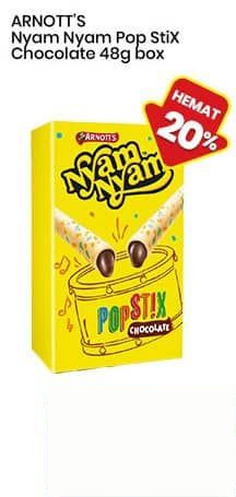 Arnott's Nyam Nyam 48 gr Pop Stix Cokelat 48 gr Cokelat