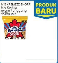 Mie Kremezz per 4 pcs 25 gr Mie Kering Ayam Panggang 25 gr Ayam Panggang