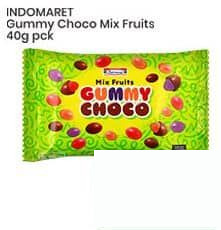 INDOMARET Gummy Choco Mix Fruits Original 40 gr