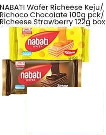 Nabati 100 gr Wafer Richeese Keju Richoco Cokelat Richeese Strawberry 100 gr Richeese Keju, Richoco Cokelat, Richeese Strawberry