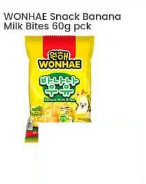 WONHAE Snack Banana Milk Bites Original 60 gr
