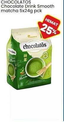 Chocolatos per 5 pcs 24 gr Chocolate Drink Smooth Matcha Matcha 24 gr Matcha