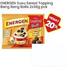 Energen per 2 pcs 38 gr Susu Sereal Topping Beng Beng Balls Beng Beng Balls 38 gr Beng Beng Balls