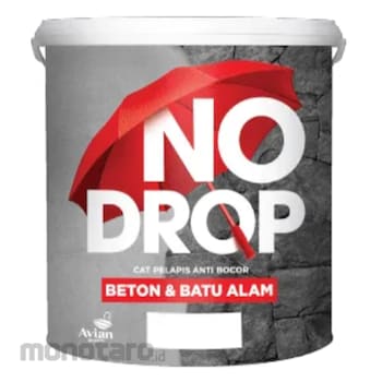 No Drop Waterproofing Coating Paint for Concrete & Natural Stone (Cat Pelapis Anti Bocor Beton & Batu Alam) Tinting Impact Red (R16 006) 0,8lt 1pc