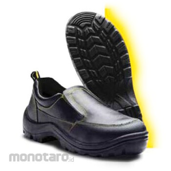 Inservice Sepatu Safety Slip On Low Cut G4 Basic dengan Steel Toe Cap (Sepatu Proyek) Black size 39 1pair