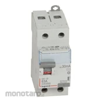 Legrand Residual Current Circuit Device DX3 (RCCD) 411506 Grey 63A 30mA 1pc