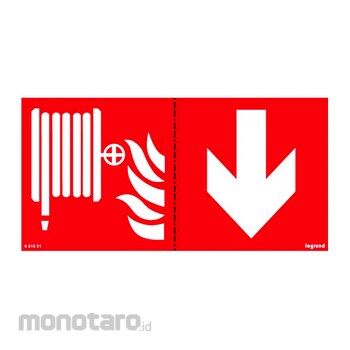 Legrand Adh Label Fire Hose Reel Arrow (Perlengkapan Alat Pemadam) 661691 Red 5pcs