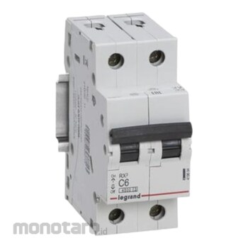 Legrand RX3 MCB 2P 4500A 419694 Grey 2P C6 6pcs