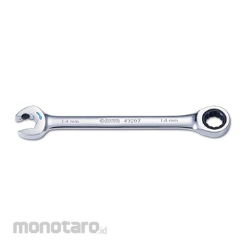SATA Ratcheting Combination Wrench Double (Kunci Ring Pas) 43606 10mm 1pc