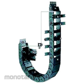 IGUS Energy Chain Cable Protection Tube, Inner Width 77mm, Outer Width 93mm, Bend Radius R150mm, 2500.07.150.0 Series 2500.07.150.0-38L 1pc