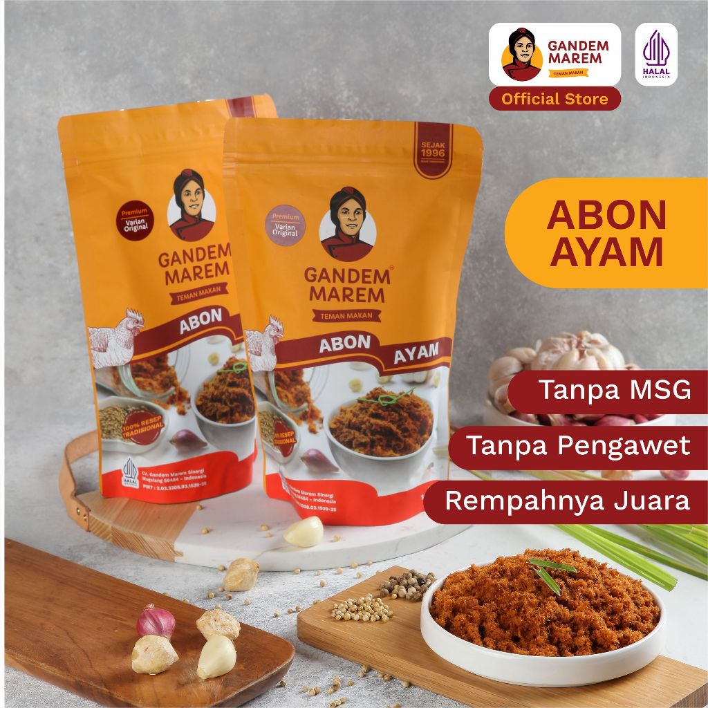 [PREMIUM] Gandem Marem - Abon Ayam Original, Non-MSG