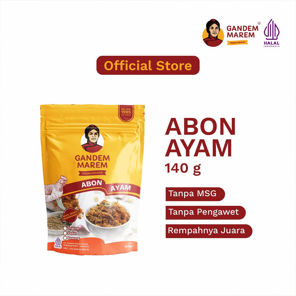 [PREMIUM] Gandem Marem - Abon Ayam, Non-MSG