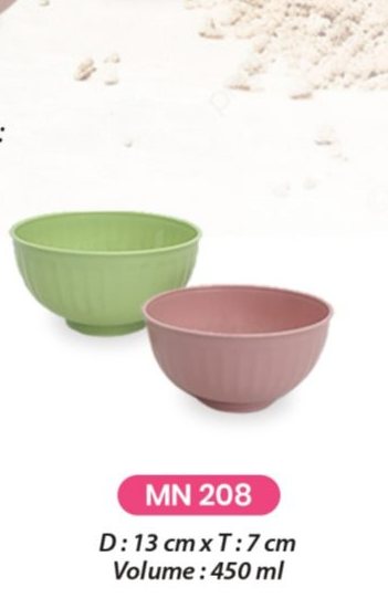 Mangkok Nasi - MN 208 (Paket Isi 2 PCS)