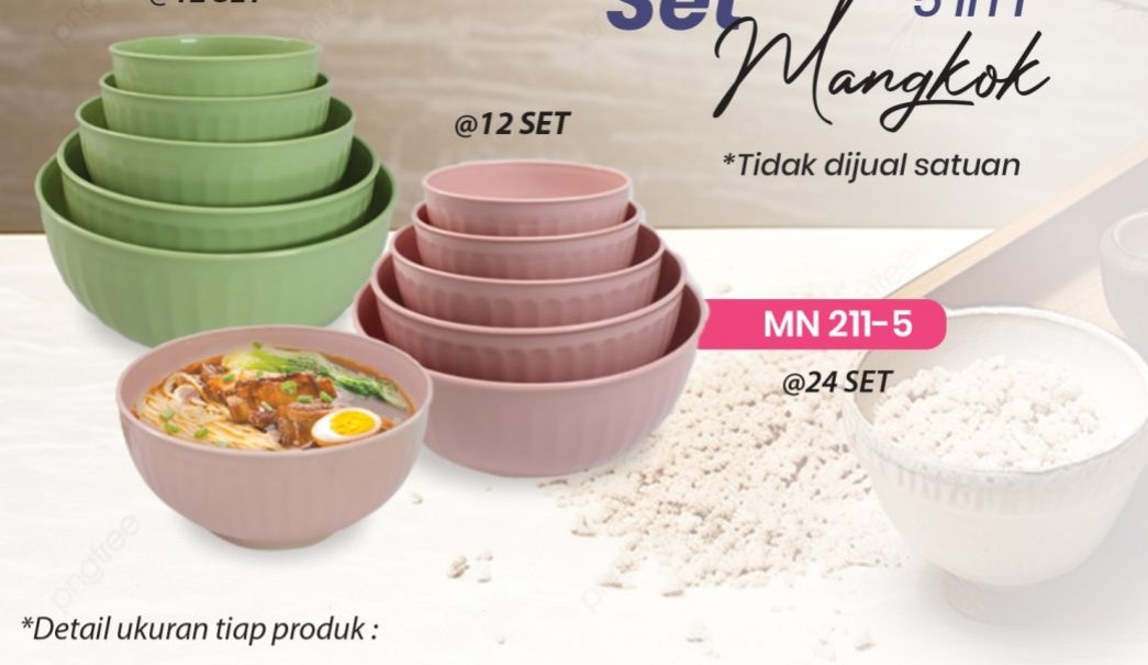 Mangkok Set 5 in 1 - MN 211-5
