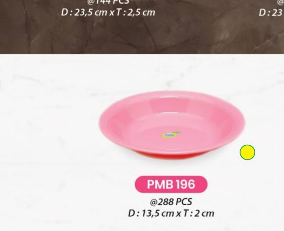 Piring Bulat Kecil - PMB 196 (Paket Isi 4 PCS)