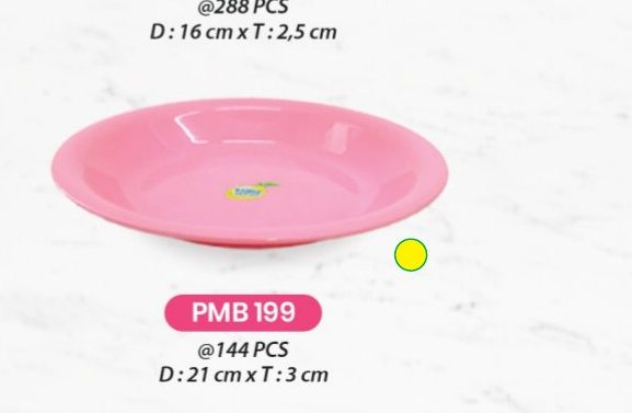 Piring Makan - PMB 199 (Paket Isi 2 PCS)