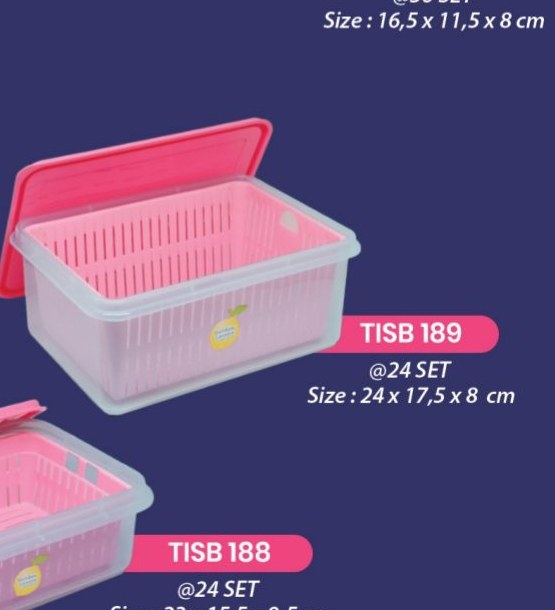 Tempat Ikan Saringan Besar Pink - TISB 189
