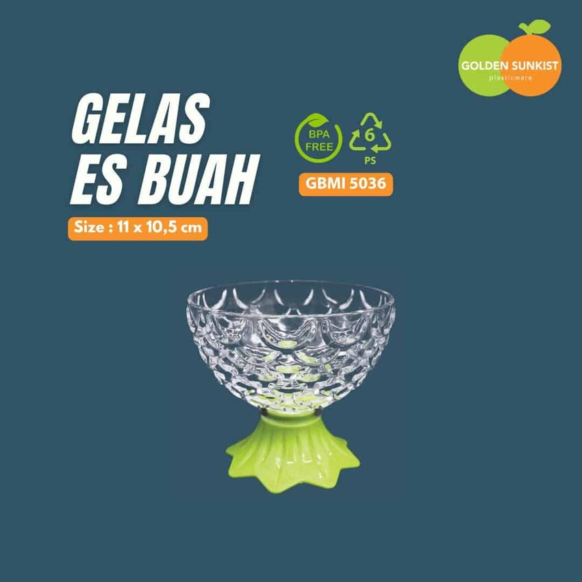 Gelas Buah Model Ikan - GBMI 5036 (Paket Isi 2 PCS)