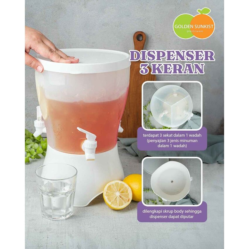 Dispenser 3 in 1 Putih - KD3K 1211