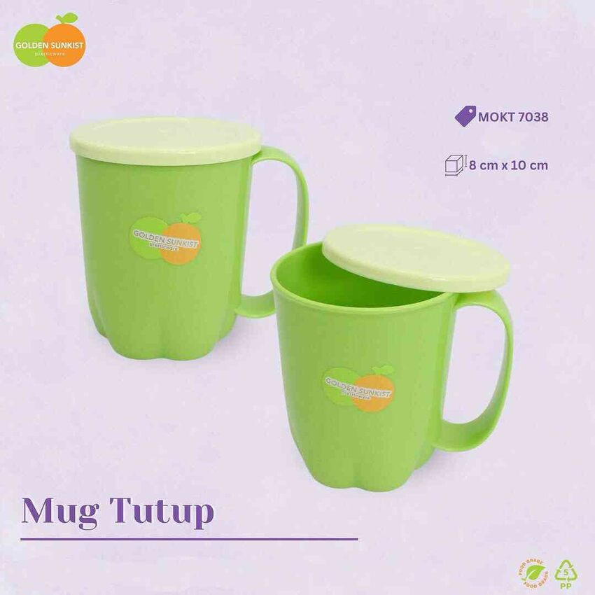 Mug Tutup - MOKT 7038 (Paket Isi 2 SET)