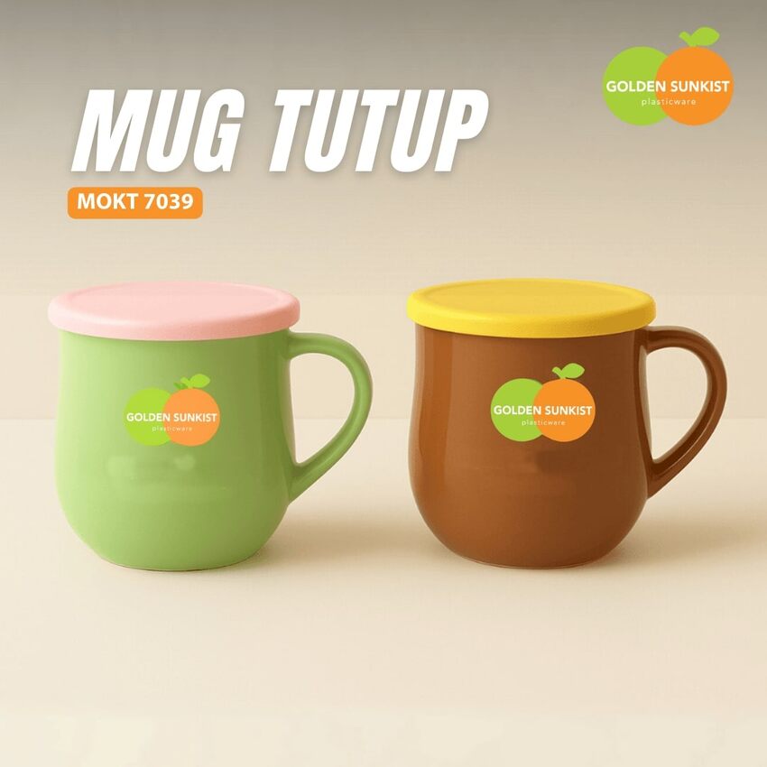 Mug Tutup - MOKT 7039 (Paket Isi 2 SET)
