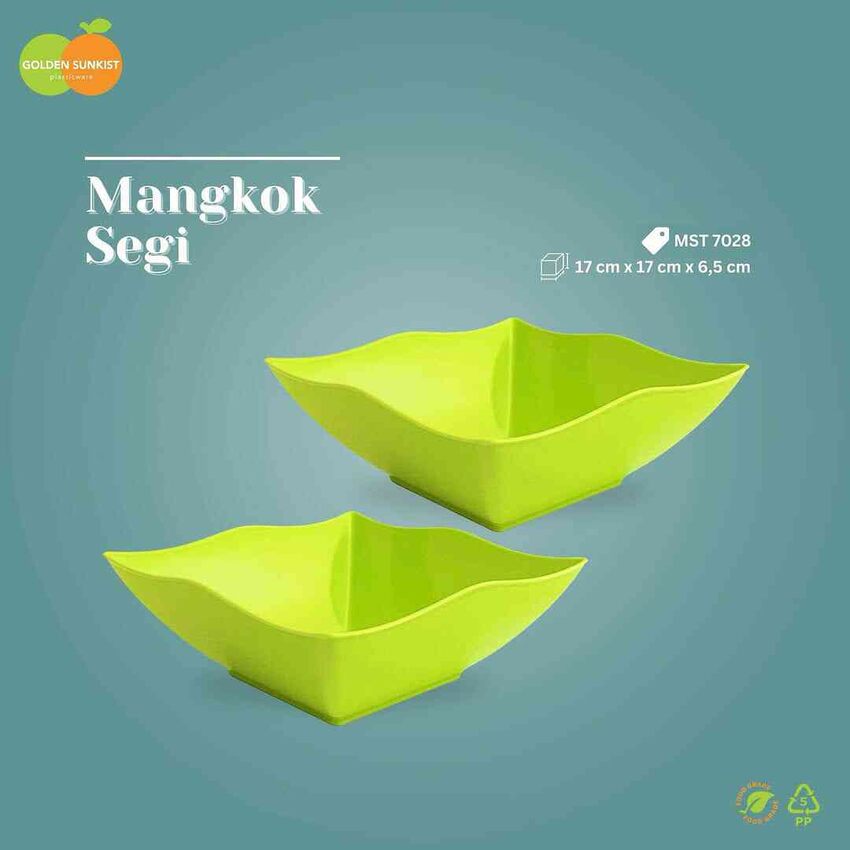 Mangkok Segi Tanggung - MST 7028 (Paket Isi 2 PCS)