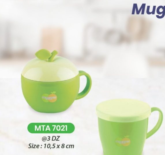Mug Tutup Apel Hijau - MTA 7021