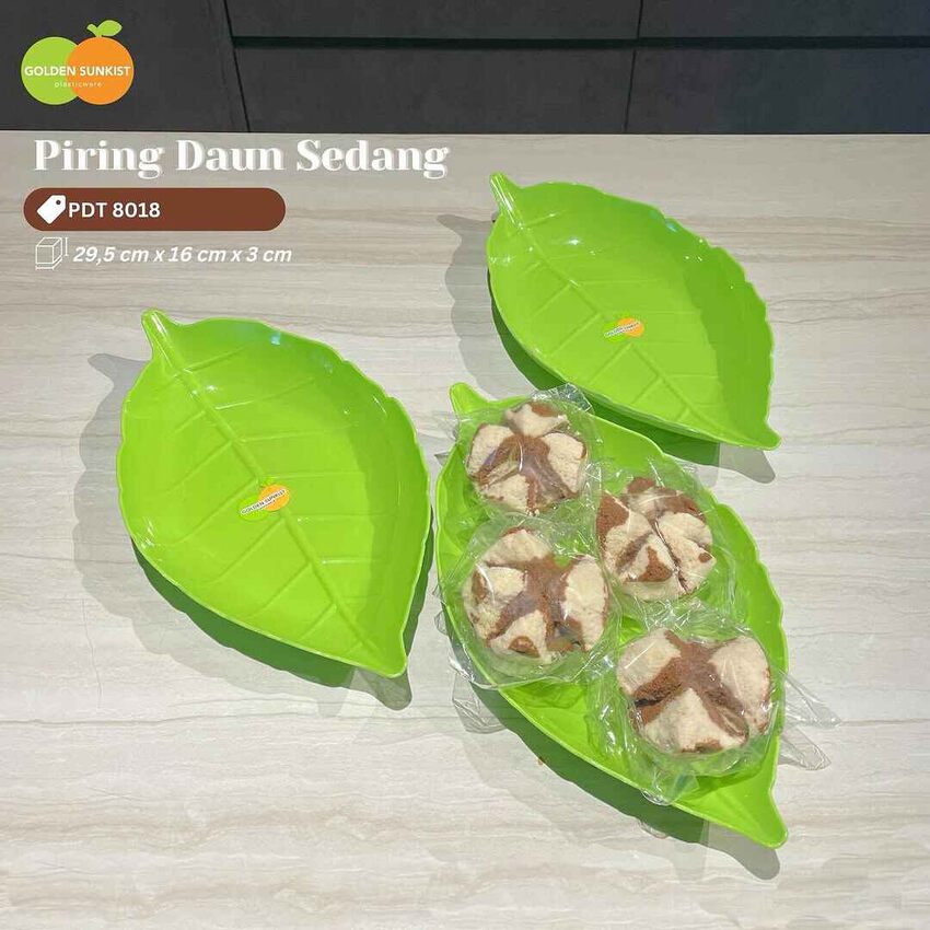 Piring Daun Tengah - PDT 8018 (Paket Isi 2 PCS)