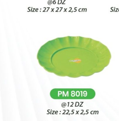 Piring Makan - PM 8019 (Paket Isi 2 PCS)