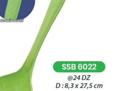 Sendok Soup Besar Hijau - SSB 6022 (Paket Isi 4 PCS)