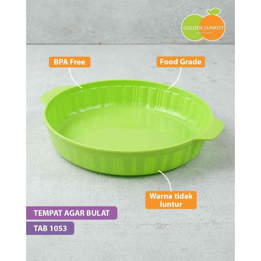 Tempat Agar Bulat - TAB 1053 (Paket Isi 2 PCS)