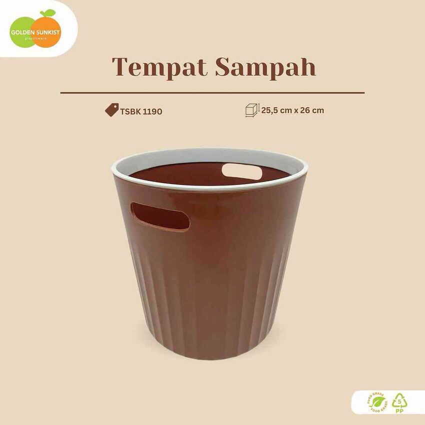Tempat Sampah Coklat - TSBK 1190