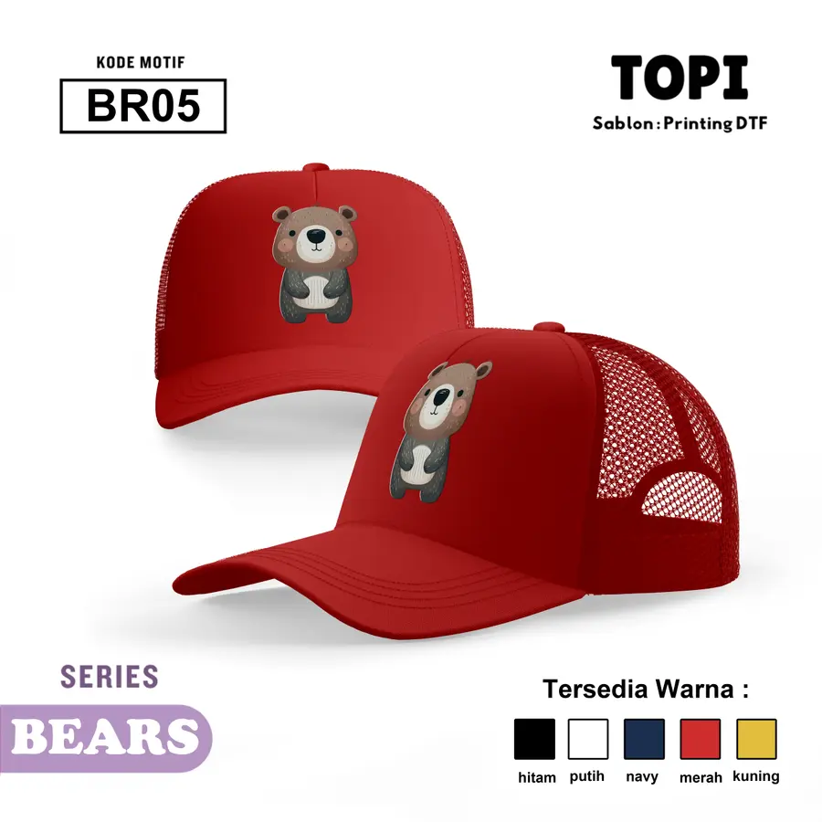 BR05 - Topi [Varian: Hitam]