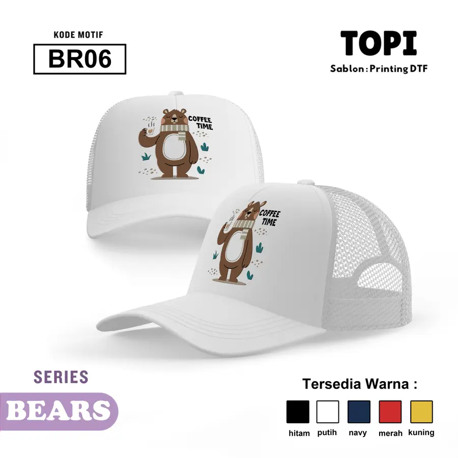 BR06 - Topi [Varian: Hitam]