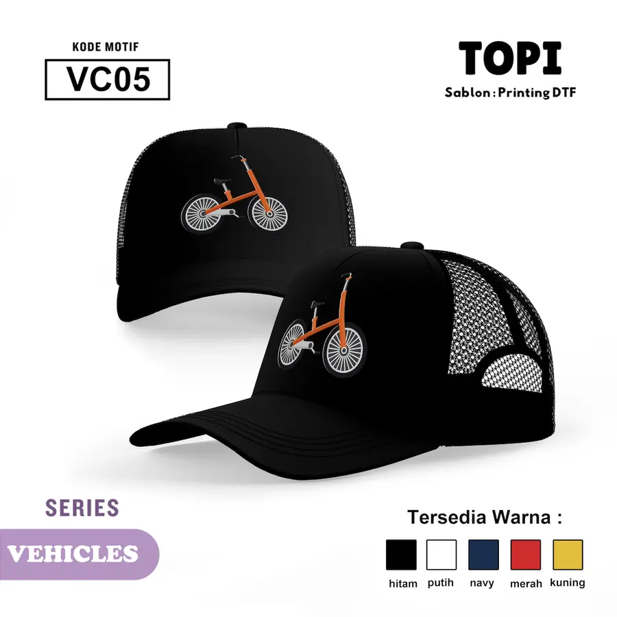 VC05 - Topi [Varian: Hitam]