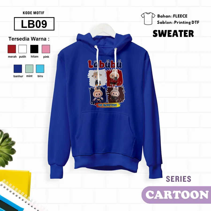 LB09 - Sweater Kids Fleece Panjang [Varian: L (5-6 y) / Banhur]