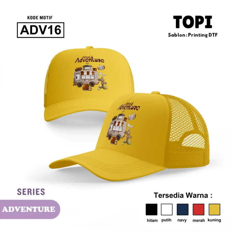ADV16 - Topi [Varian: Hitam]