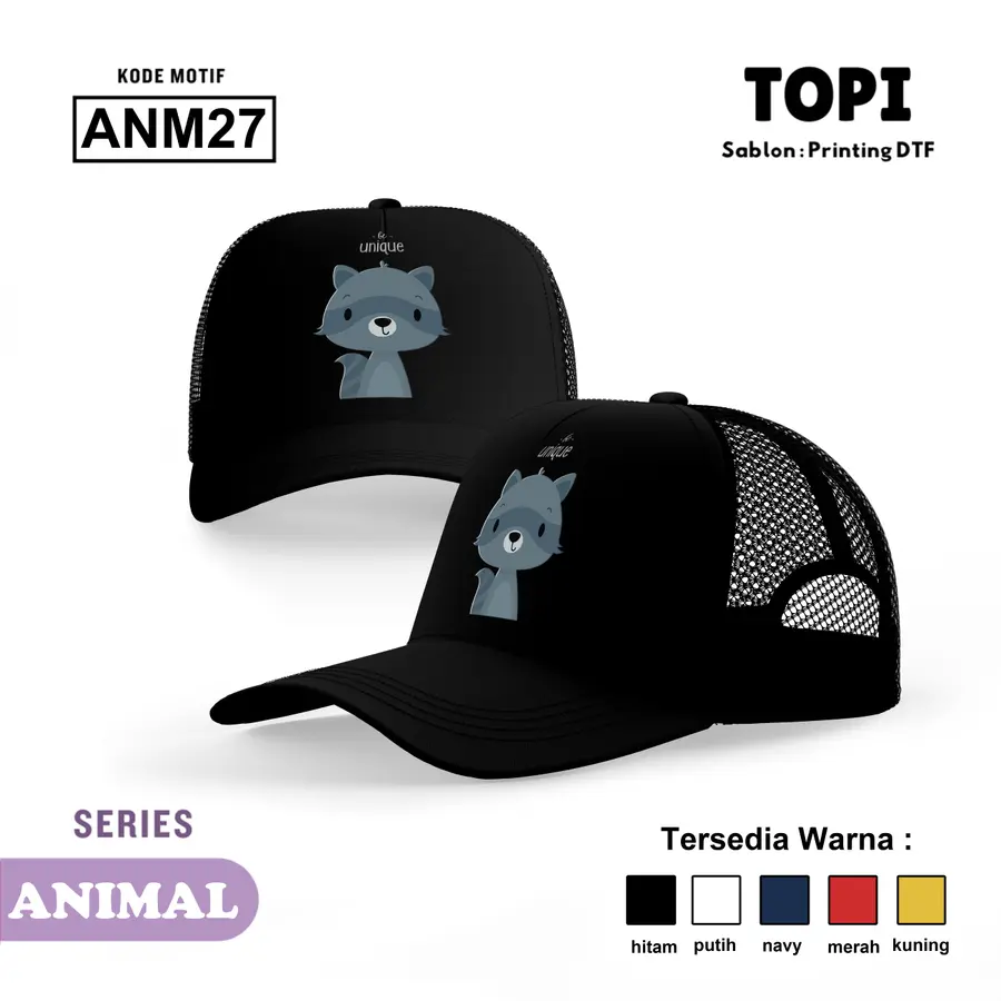 ANM27- Topi [Varian: Hitam]