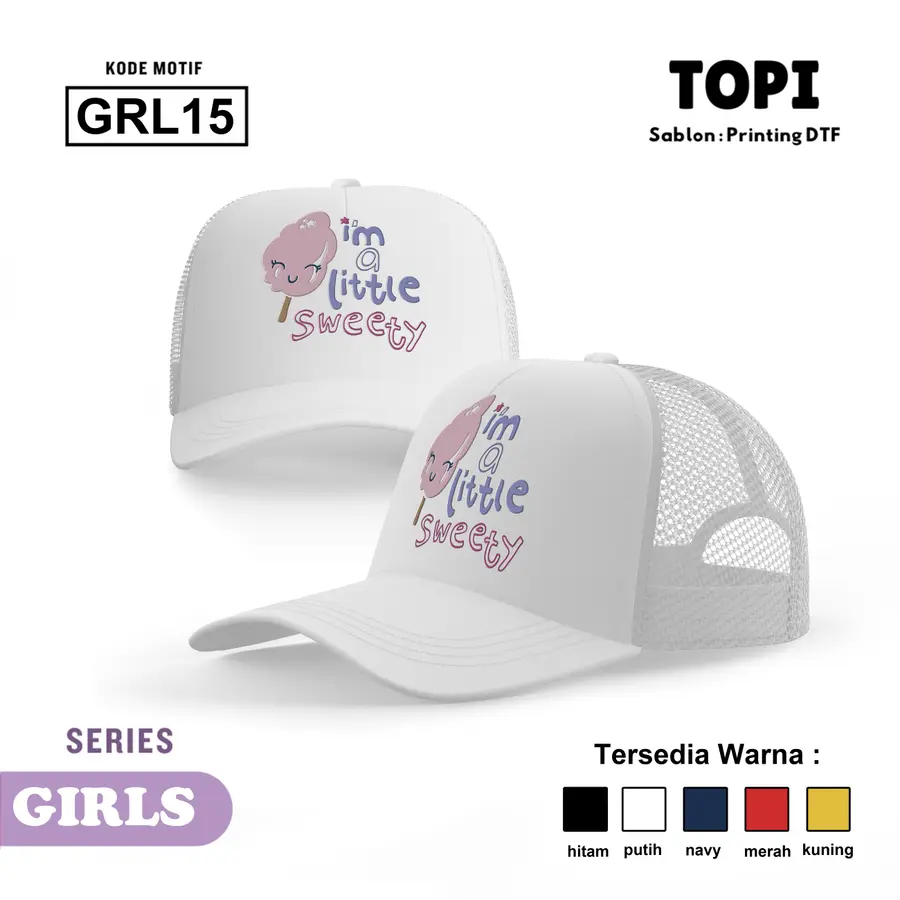 GRL15 - Topi [Varian: Hitam]