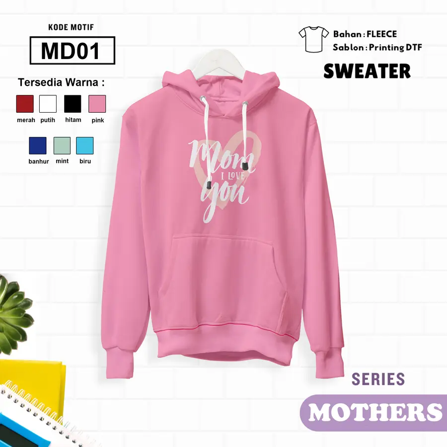 MD01 - Sweater Kids Fleece Panjang [Varian: L (5-6 y) / Banhur]