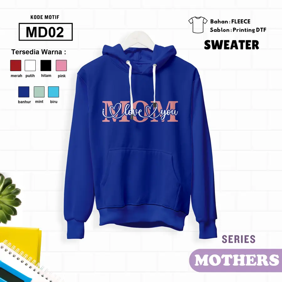 MD02 - Sweater Kids Fleece Panjang [Varian: L (5-6 y) / Banhur]