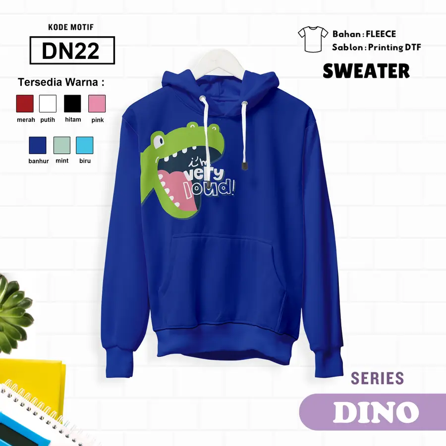 DN22 - Sweater Kids Fleece Panjang [Varian: L (5-6 y) / Banhur]