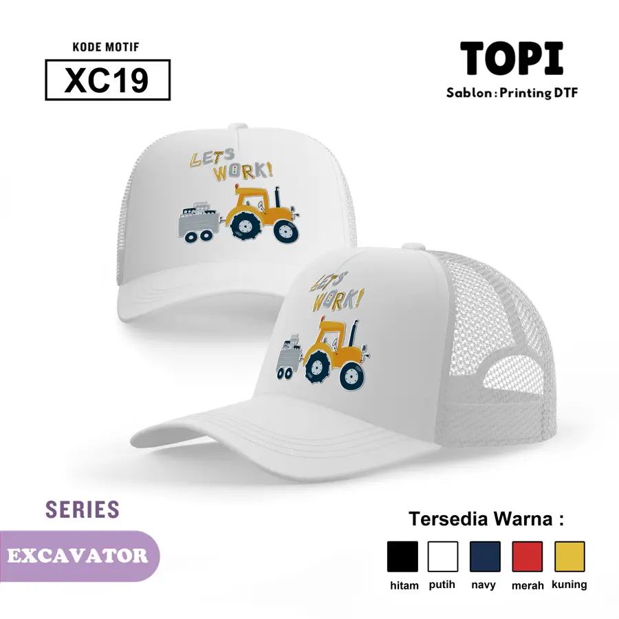 XC19 - Topi [Varian: Hitam]