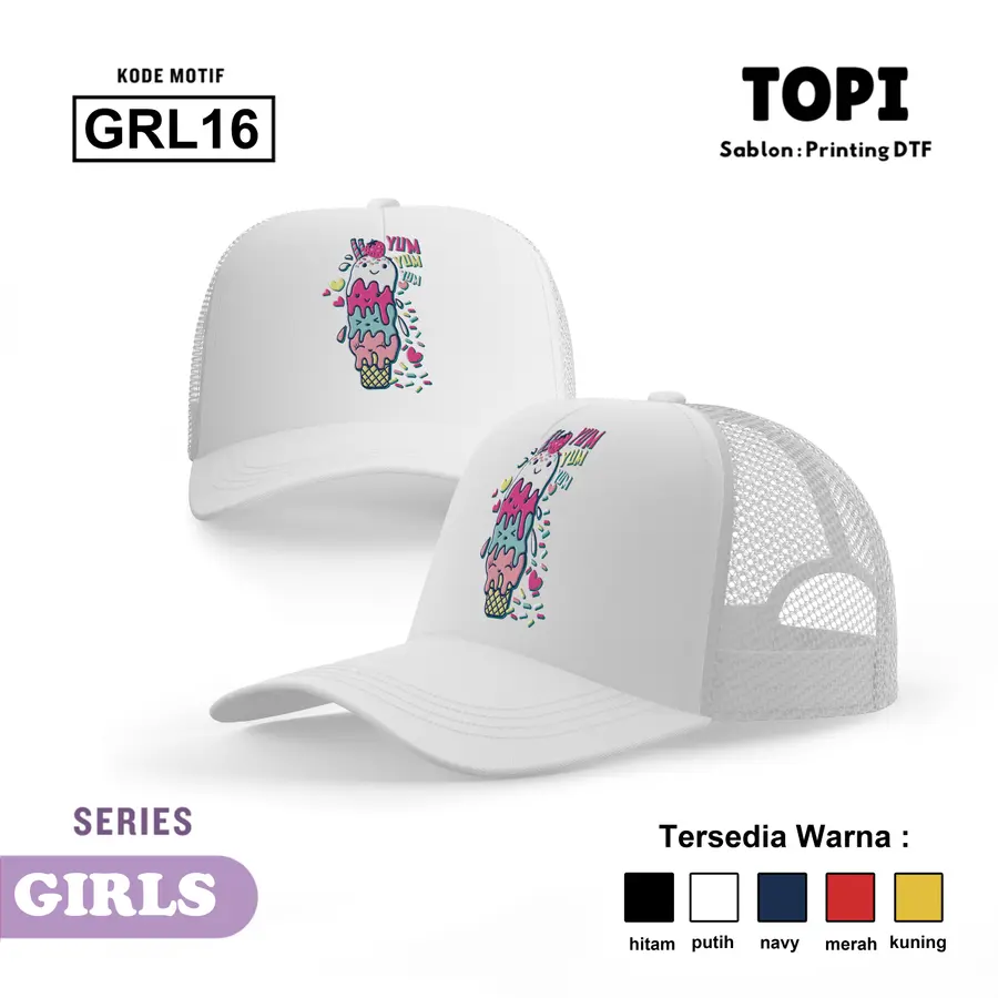 GRL16 - Topi [Varian: Hitam]